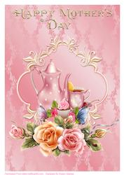 A4 Roses, Tea and Cake