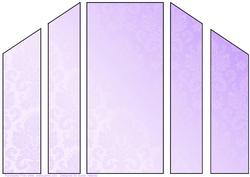 Lilac Gradient Damask Theatre Card Base