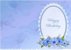 Blue Floral Spray Insert 2