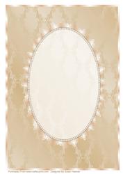 A4 Gold Fancy, Ivory Lace and Pearl Insert
