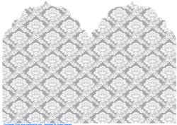 Silver and White Elegant Top Card Base