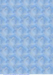 Blue and Silver Swirls Paper