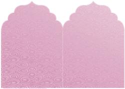 Pink Snowflake and Swirls Elegant Top Card Base