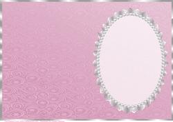 Pink Snowflake, Swirls, Silver Lace and Pearl Insert