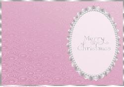Pink Snowflake, Swirls, Silver Lace and Pearl Insert 2
