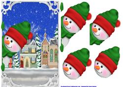 Peeping Snowman