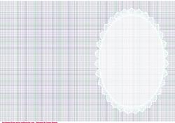 Green and Purple Plaid, with White Lace Insert