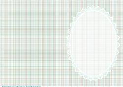 Shades of Green and Brown Plaid, with White Laceinsert