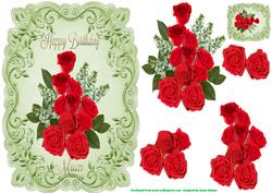Beautiful Red Roses for Mum
