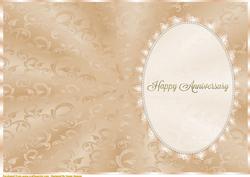 Cafe Au Lait Insert, with Lace and Pearls, Anniversary