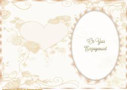 Cream Heart and Roses Insert, with Ivory Lace and Pearls 3