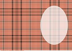 Shades of Brown and Coral Plaid Insert