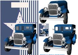 Blue Vintage Truck