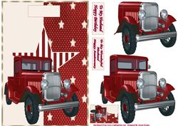 Red Vintage Truck 2