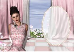 Beautiful Dressed in Pink Floral Insert