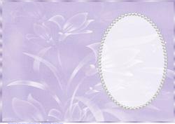 Purple Floral Insert, with Pearls