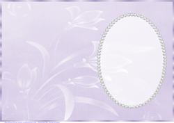 Lilac Floral Insert, with Pearls