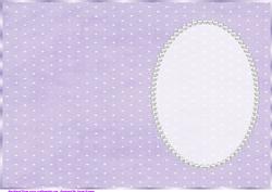 Purple and White Spotty Insert, with Pearls