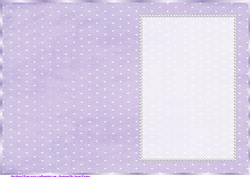 Purple and White Spotty Insert, with Pearls 2