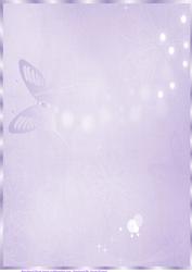 Purple Butterfly, Floral Paper, with Border