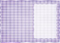 Shades of Purple Plaid Insert, with Borders