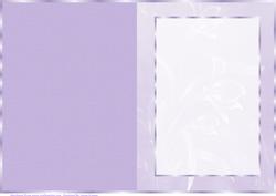 Duo Purple Floral Insert, with Borders