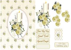 Beautiful Ivory Wedding Candle