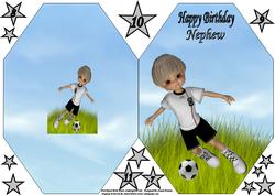 Playing Football Cut and Fold 4