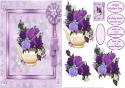 Purple Tea Pot Roses Just for You