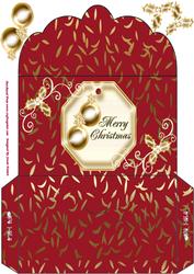A Golden Christmas Money Wallet