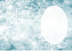 Fancy Blue-green and White Snowflake Insert