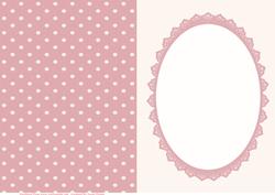 Pink and Cream Polka Dot Mix'n'match Insert, with Lace