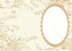 Cream Floral Insert, with Lace