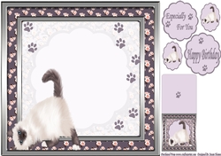 Sweet Little Cleo 8x8 Insert, With Gift Tag And Tags