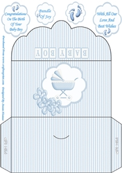 Welcome Little Baby Boy Money Wallet