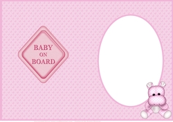 Welcome Sweet Little Baby Girl Insert