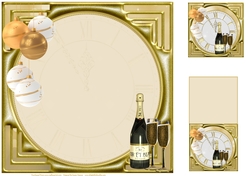 A New Years Toast Especially To You Insert, With Gift Tag