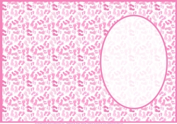 Pink And White Baby Footprints Insert