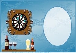 A Game Of Darts And Drinks With Friends Insert
