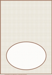 Beige Check Insert, With Brown Border