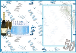 On Your 50th Birthday Celebration Insert