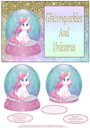 Glittersparkles And Unicorns - Birthday