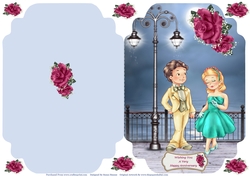 Remember Our First Date? - Cut And Fold Card