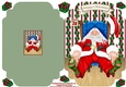 Exhausted Santa - Cut And Fold Card