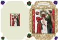 Hanging The Christmas Wreath - Cut And Fold Card