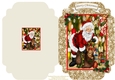Santa And His Sackful Of Presants - Cut And Fold Card