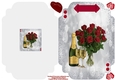 Red Roses And Champagne - Cut And Fold Card