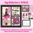 Happy Birthday Sweet 16 - 8x8 Mini Kit