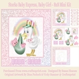 Storks Baby Express, Baby Girl - 8x8 Mini Kit