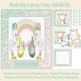 Storks Baby Express, Twins - 8x8 Mini Kit